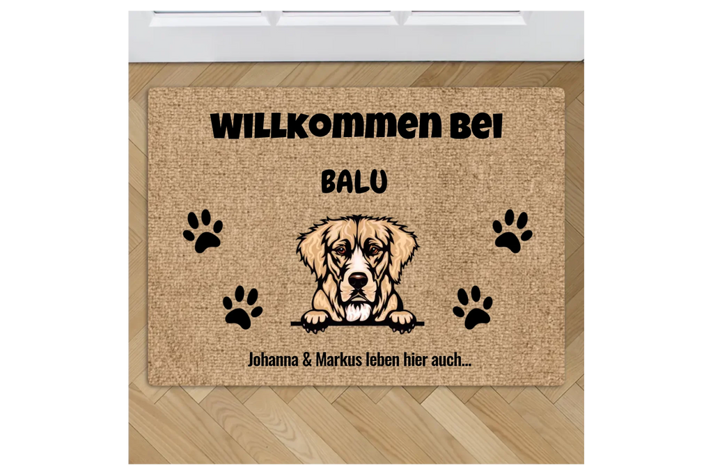 Personalisierte Fußmatte - Willkommen bei